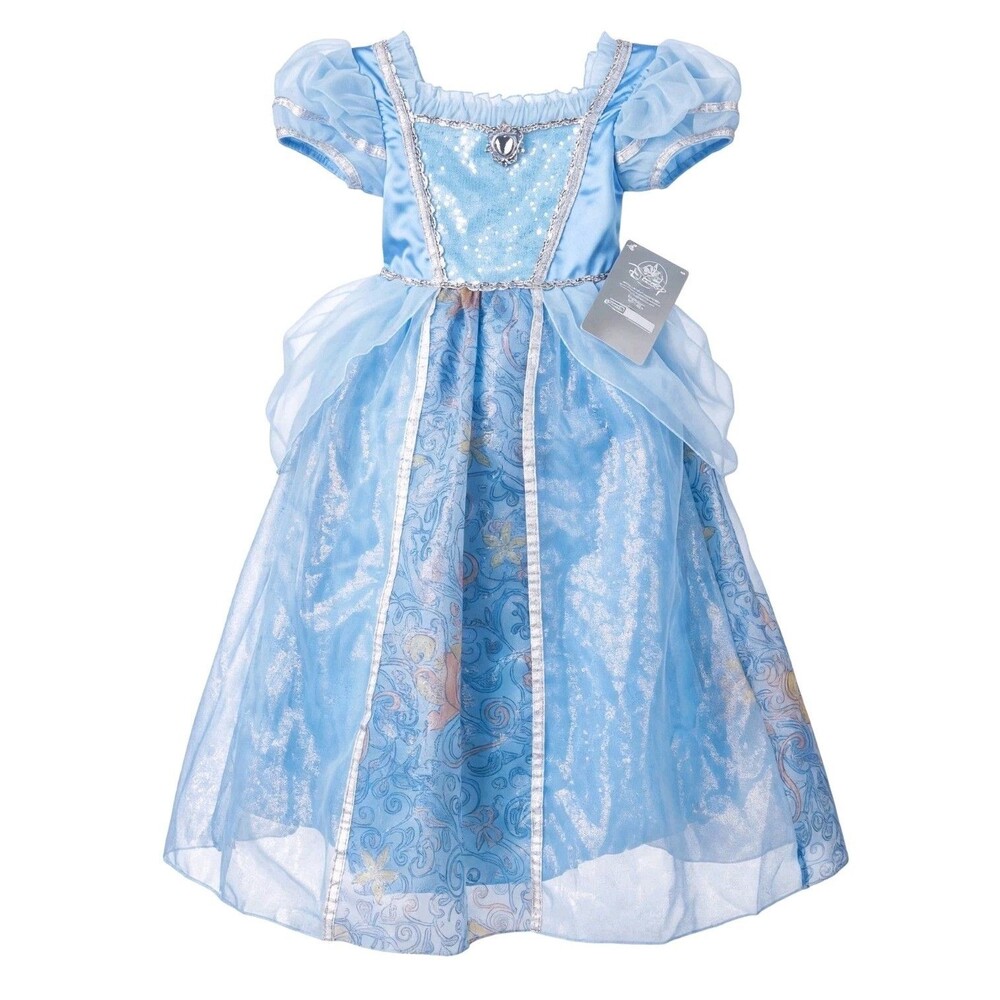 Disney Store Cinderella Princess Costume Dress Girls Size 5/6 NWT